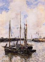 Boudin, Eugene - Entrance to the Port of Trouville